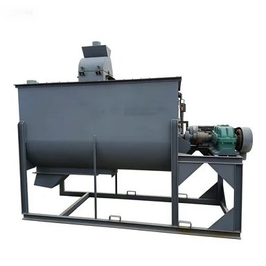 New High Efficiency Electric Livestock Feed Pellet Mixer Grain Blender Chicken Poultry Batch Processing 1 Ton/H 304 Stainless