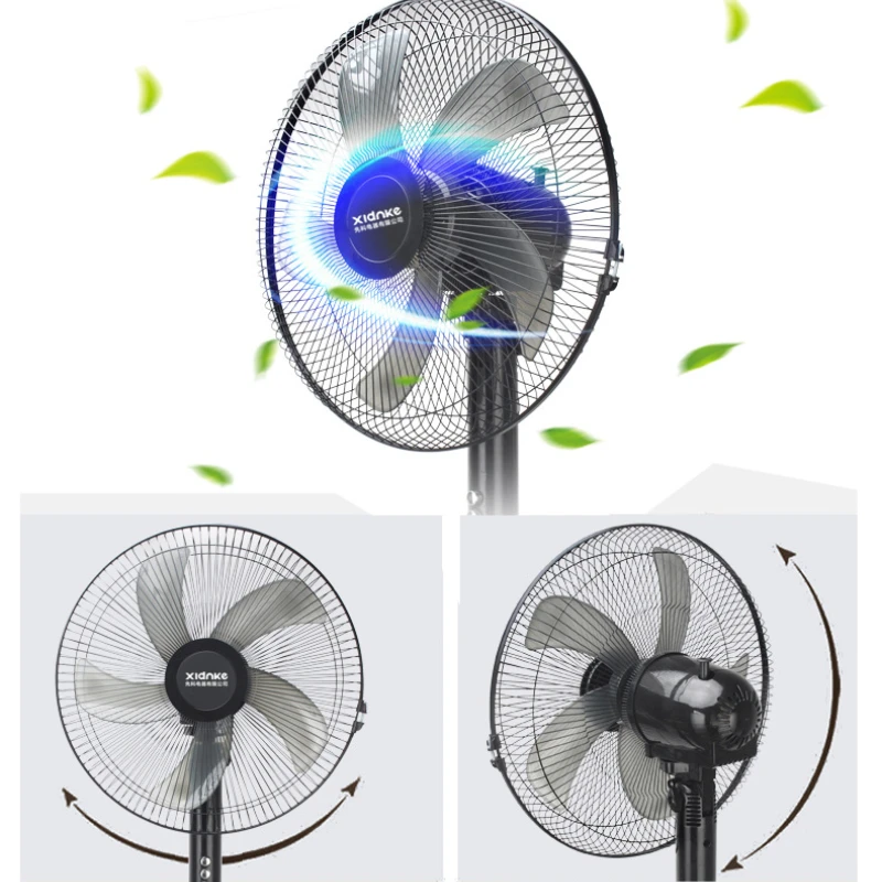 Household Silent Remote Control Standing Fan-5-Blade Powerful Oscillating Fan with Energy-Saving Motor, Adjustable Height - Image 6