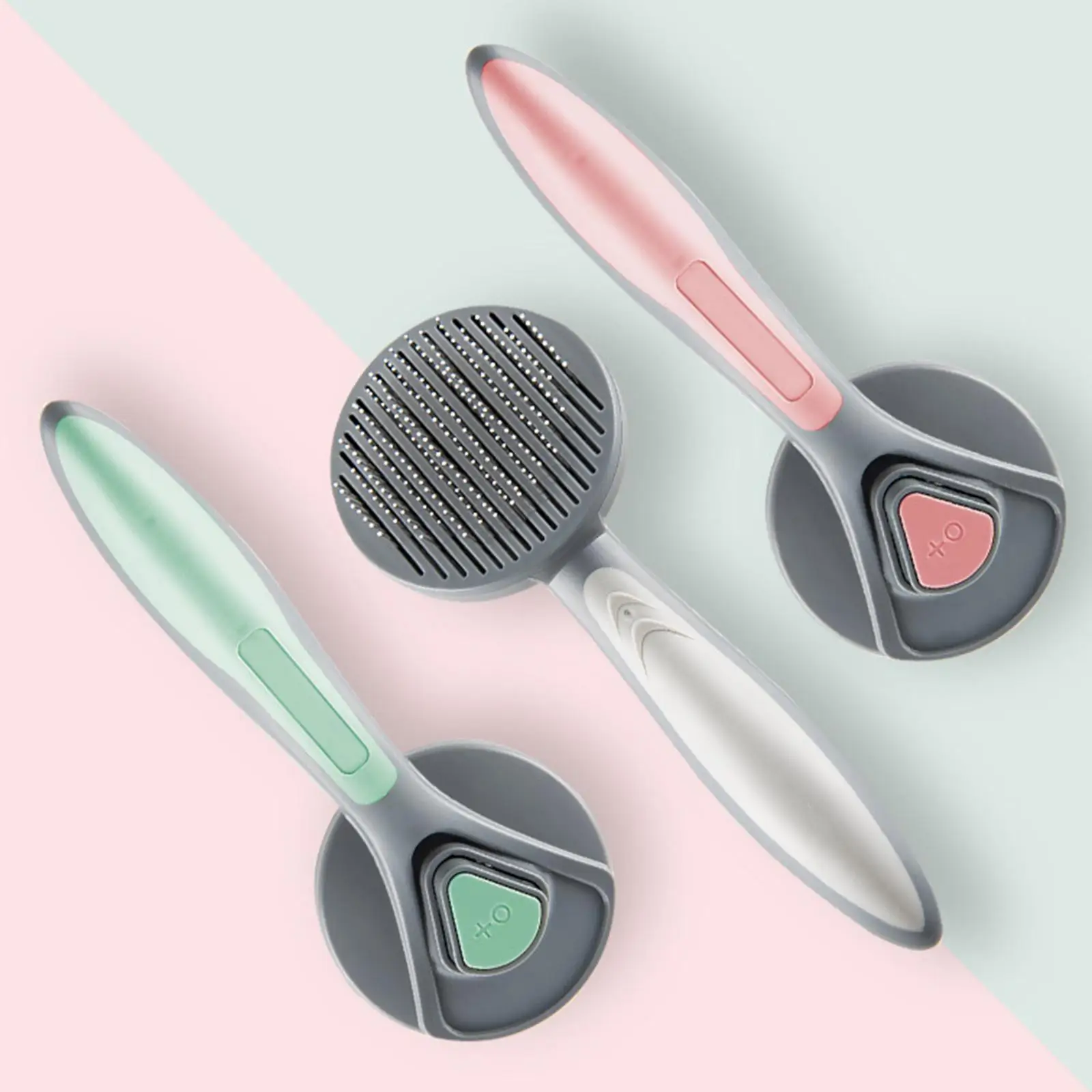 Pet Grooming Slicker Brush for Cats Dogs Long Short Hair Stainless Steel Deshedding Comb