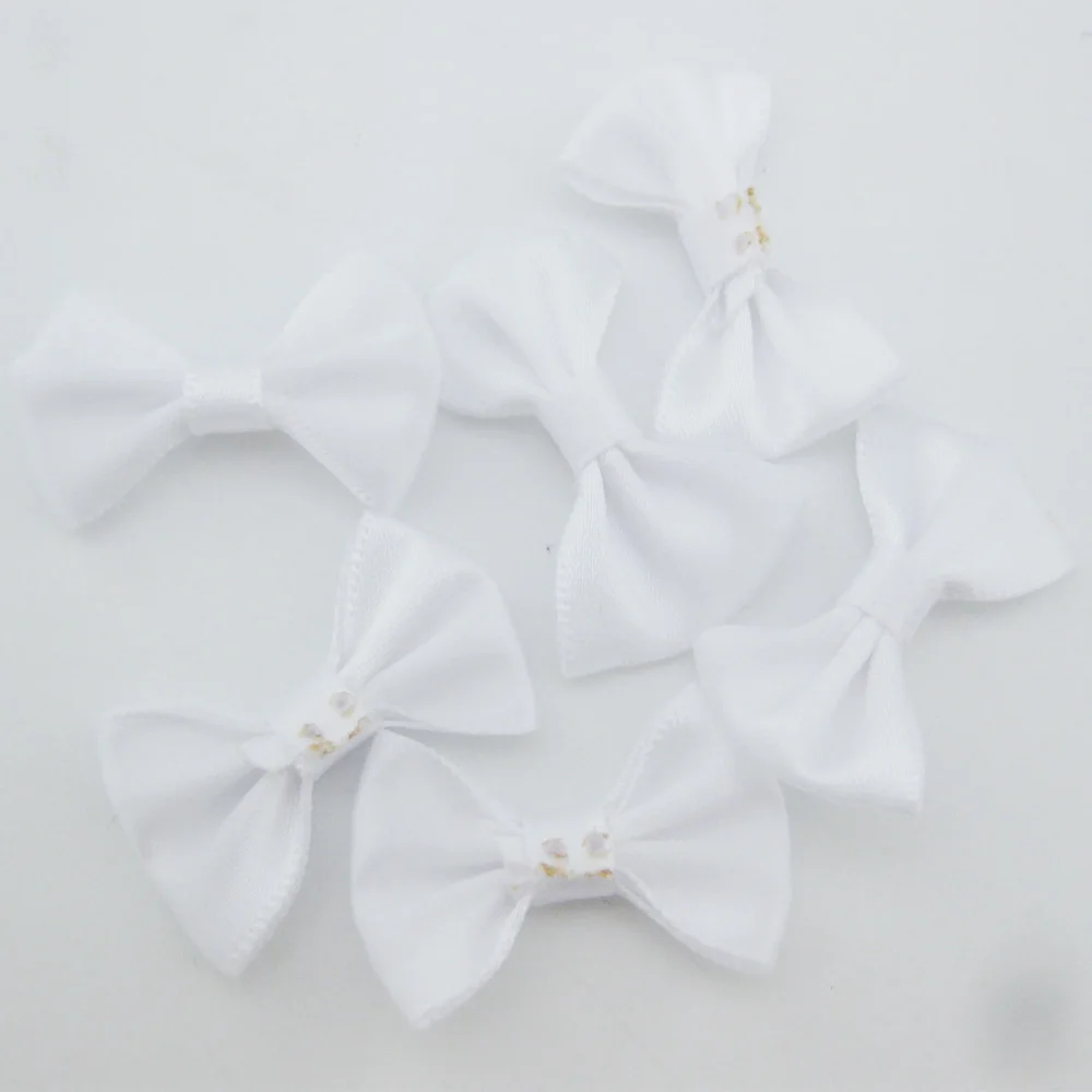 Picture 7: 50Pcs Blank Satin Ribbon Bows About 35MM Decorative Craft Apparel Ornament Hats Accessories