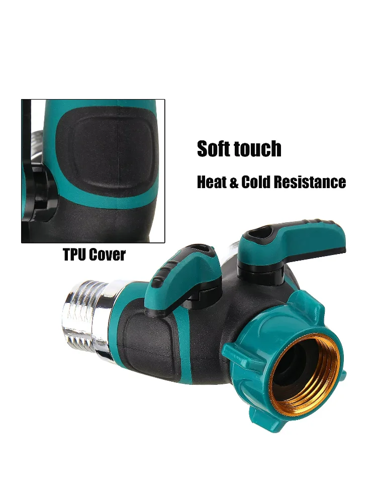 Y-Type Zinc Alloy Hose Splitter Double Way Joint One Split Two Faucet Diverter Garden Accessories Internal Thread Water-Diverter