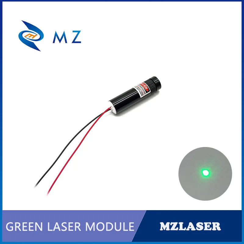 Hot Selling Compact Adjustable Focusing 520nm 1mw Lower Power Class II 3V 5V 12V 24V Green Dot Laser Diode Module Industrial