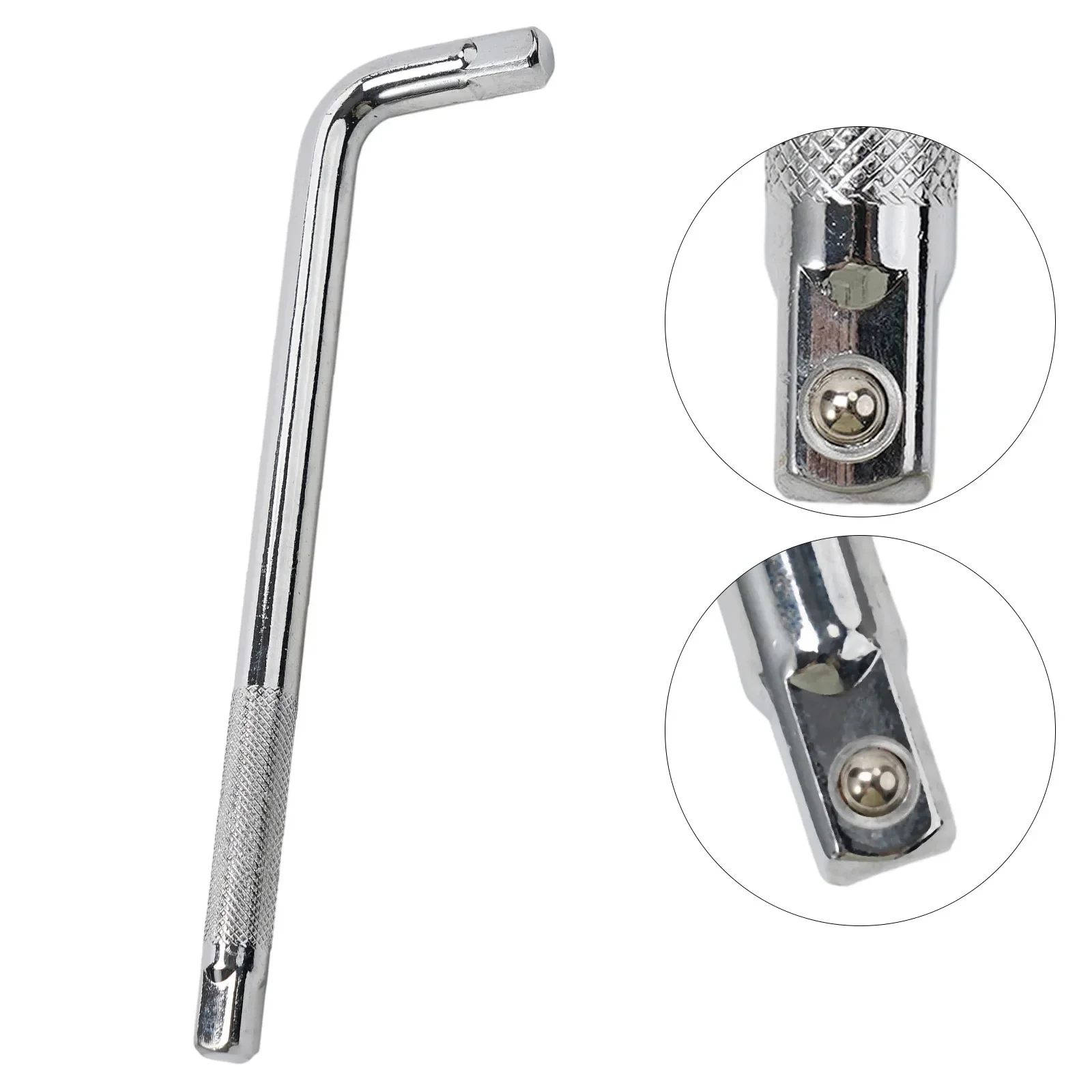 

Socktet Wrench L Type Bent Bar Oxidation Prevention Silver Anti-slip Chrome Vanadium Steel Double End Extension