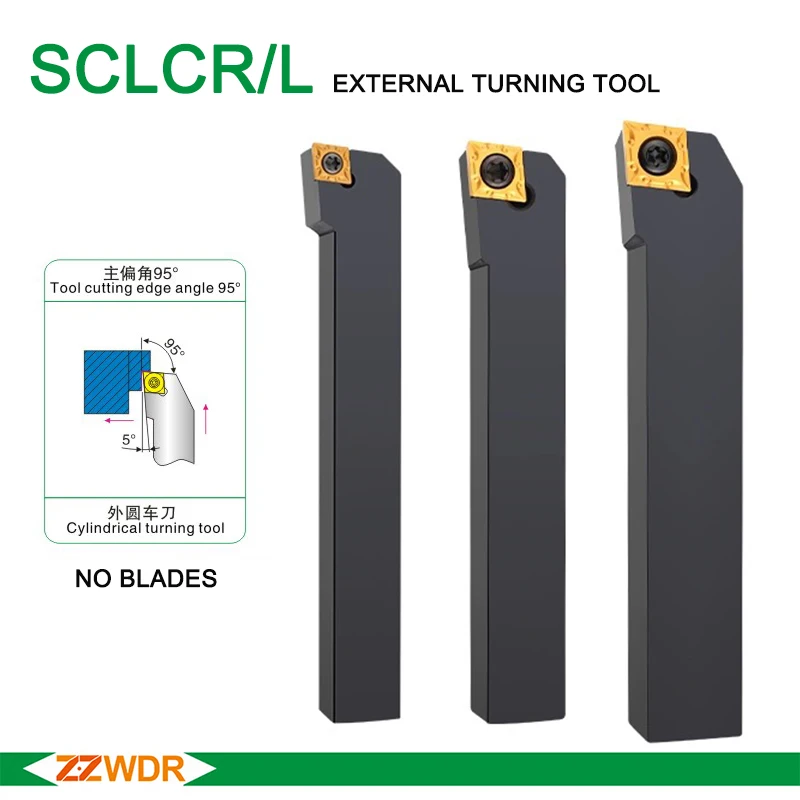 

SCLCR0808/1010/1212/1616/2020/2525 SCLCL External Turning Tool Lathe Bar Screw Type Turning Holder CNC Cutting Tool SCLCR