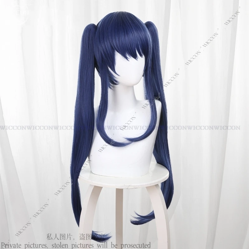 Wendy Marvell FAIRY Cosplay Wig TAIL Anime Blue Cos Wigs Sky Dragon Slayer Magic Tattoo Sticker Ponytail Hair Halloween Party