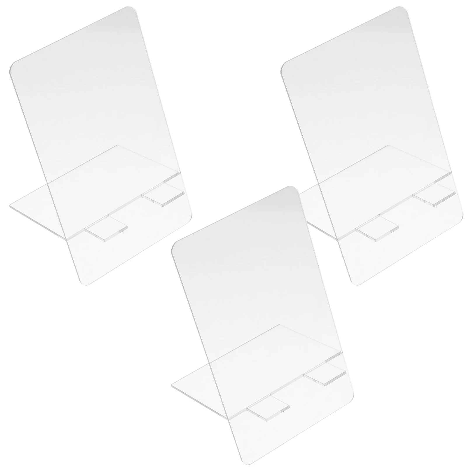

3pcs Acrylic Memo Board 9x15cm Rewritable Erasable Note Board for Desk Office Dry Erase Boards Plastic Student