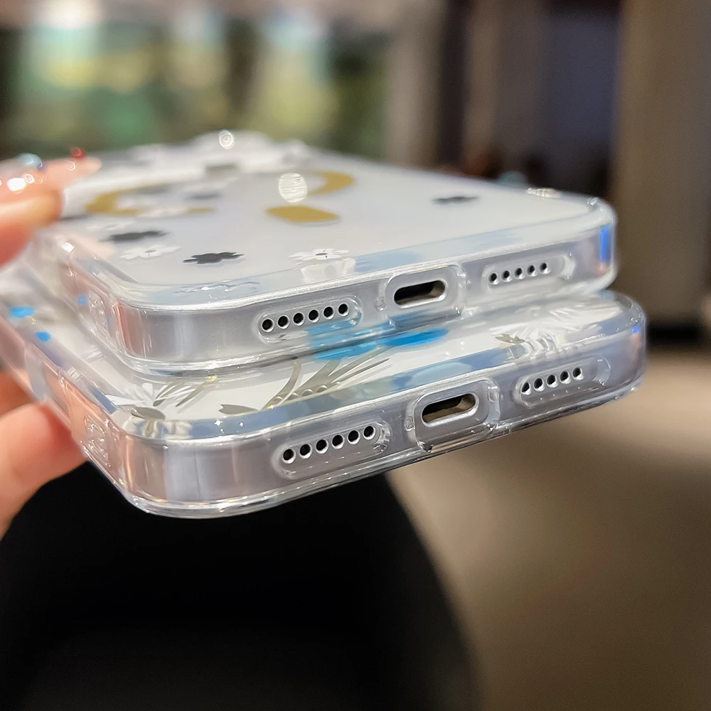 Luxuriöse Blumen-Magsafe-Handyhülle für iPhone 18 17 16 15 14 13 Pro Max 16E Magnetische Kabellose Ladefunktion Stoßfeste Hartschale – Detail 13