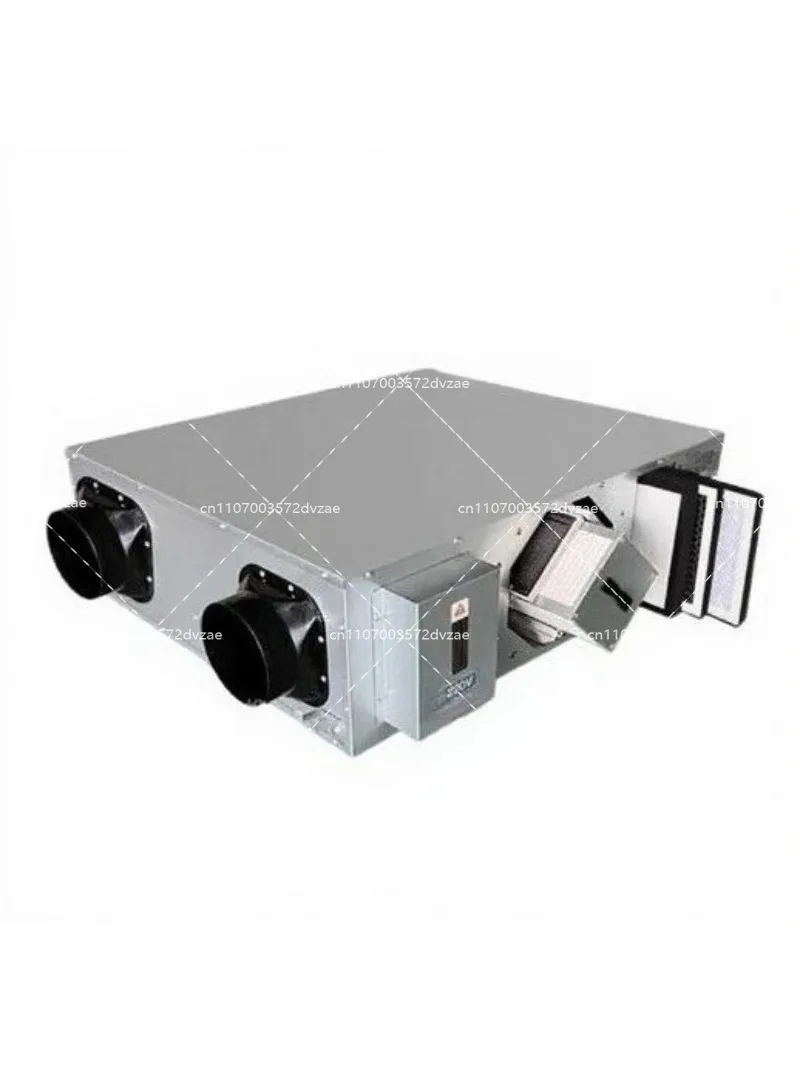 Integrated Fresh Air Ventilator with Heat Exchange - Two-Way Flow Silent Fan for Home and Office Air Purification