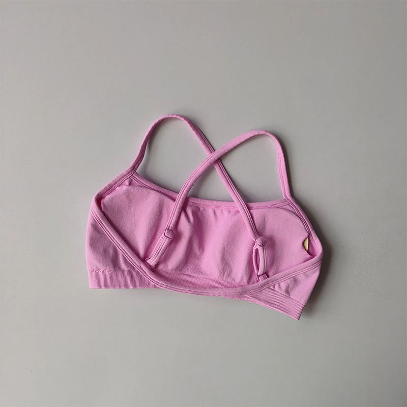 Gathering Shock-proof and Beautiful Back Seamless Sports Bras Gym Women Top Crop Tube Yoga Tops Fitness Scrunch Bum Workout Suit