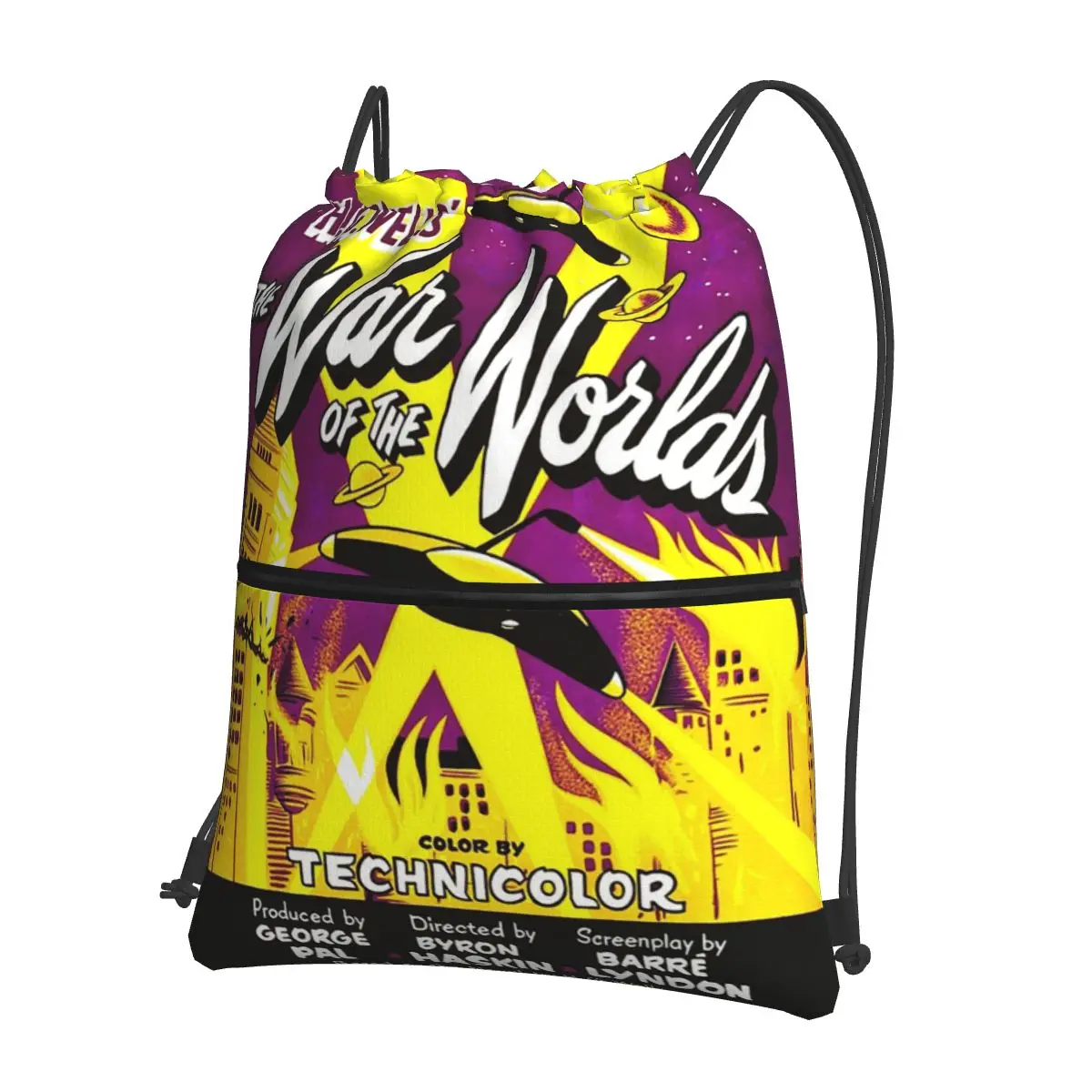 

War Of The Worlds Backpacks Fashion Drawstring Bags Storage Bag Book Bags for Man Woman School