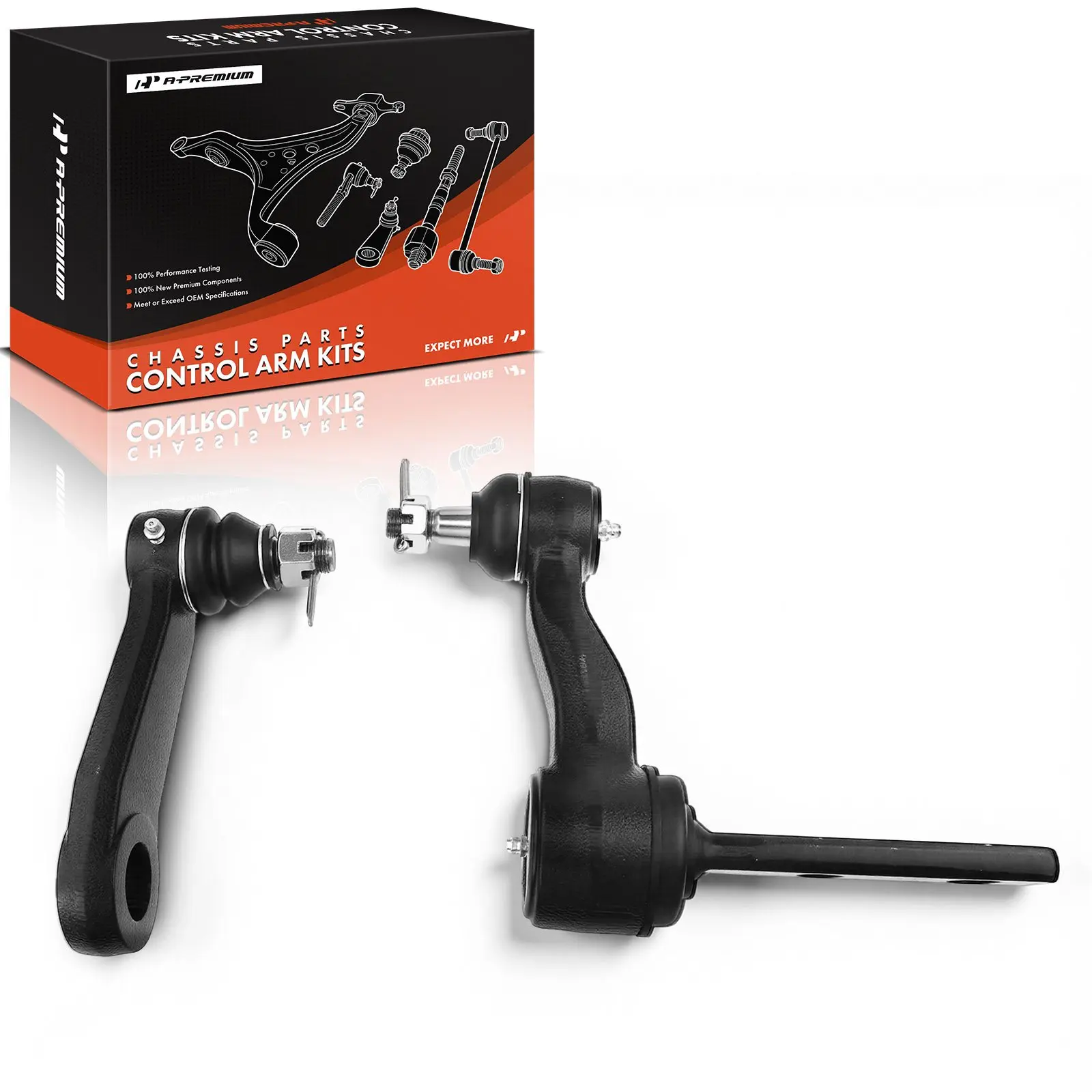 A-Premium 2x Front Idler & Pitman Arm for Ford F-150 1997-2004 F-250 1997-1999 F-150 Heritage 2004 Expedition 1997-2002