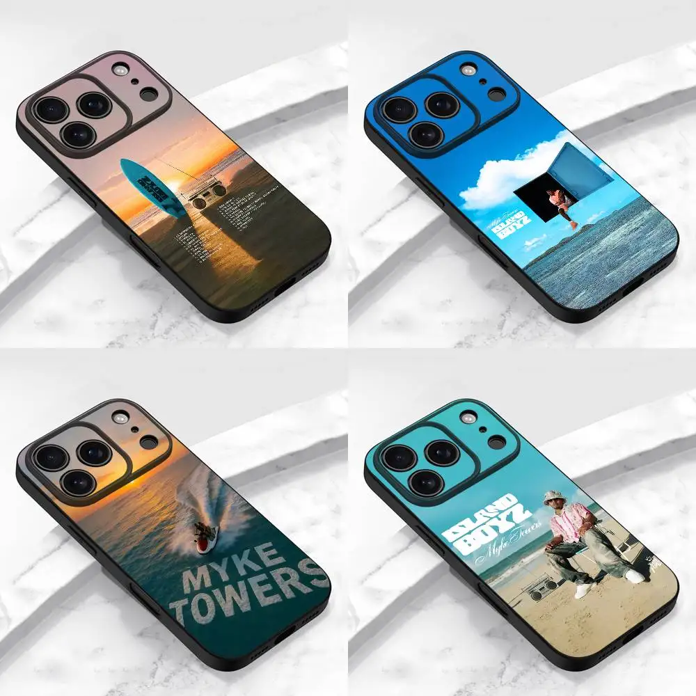 

M-Myke T-Towers ISLAND BOYZ Phone Case For iPhone 17,16,15,14,13,12,11,Pro,Max,Plus,E,Air,Mini Protective Black Cover
