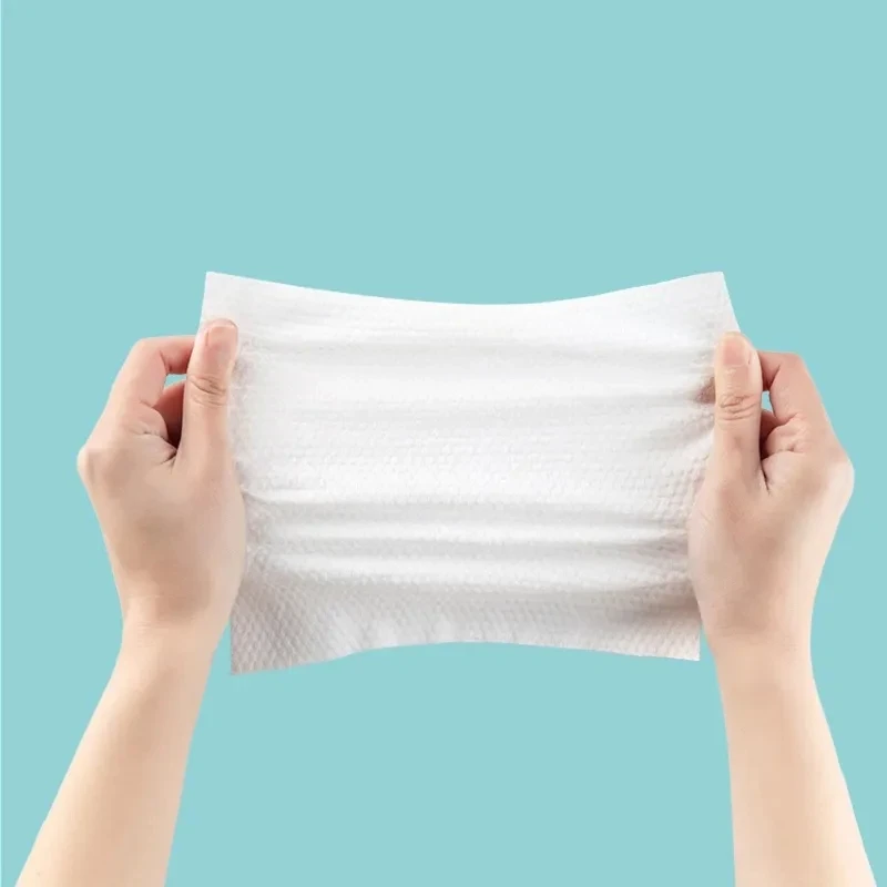Disposable Face Towel300PCS Pearl Embossed Thick Facial Tissue Soft Makeup Remover Wipes Dry Wet Dual‑Use Face Cleaning Cloth F