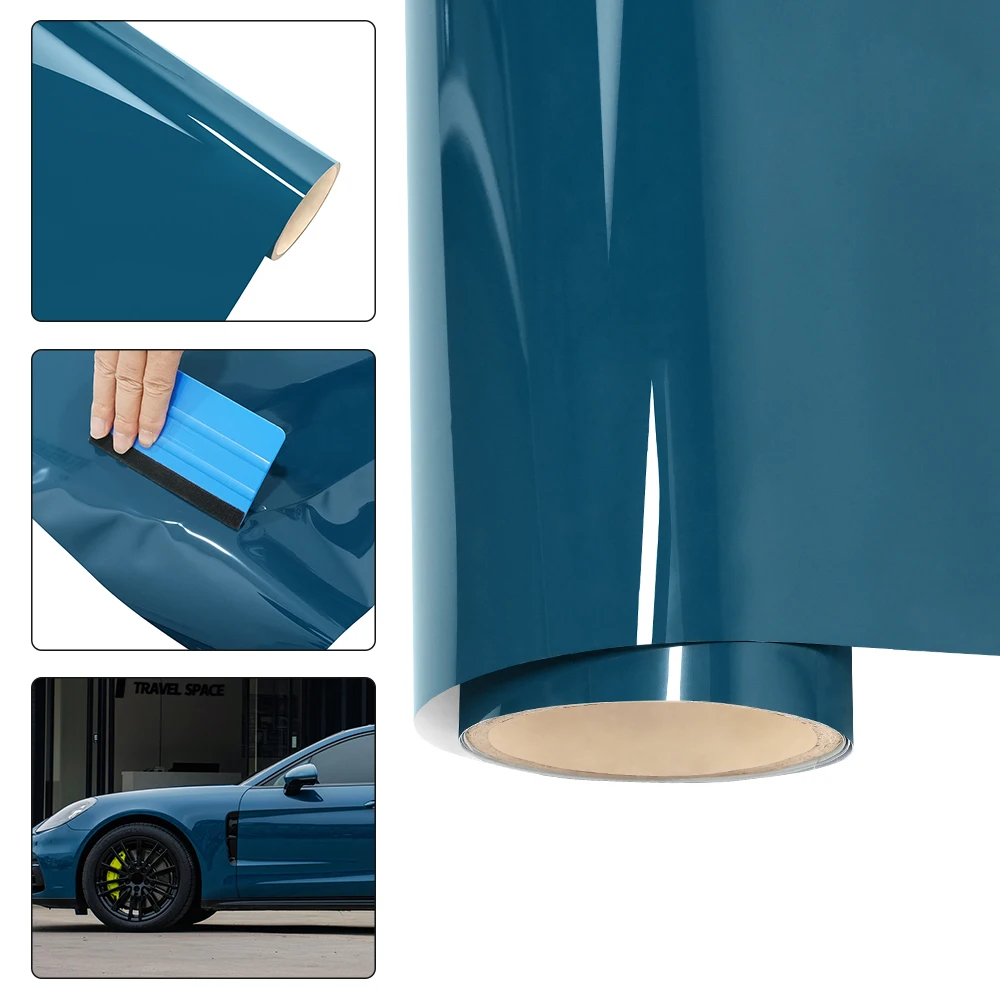 

Petrol Blue Color Car Wrapping Film Scratch-Resistant Durable Sticker Auto Body Cover Vehicles Motorcycles Tuning Accessories