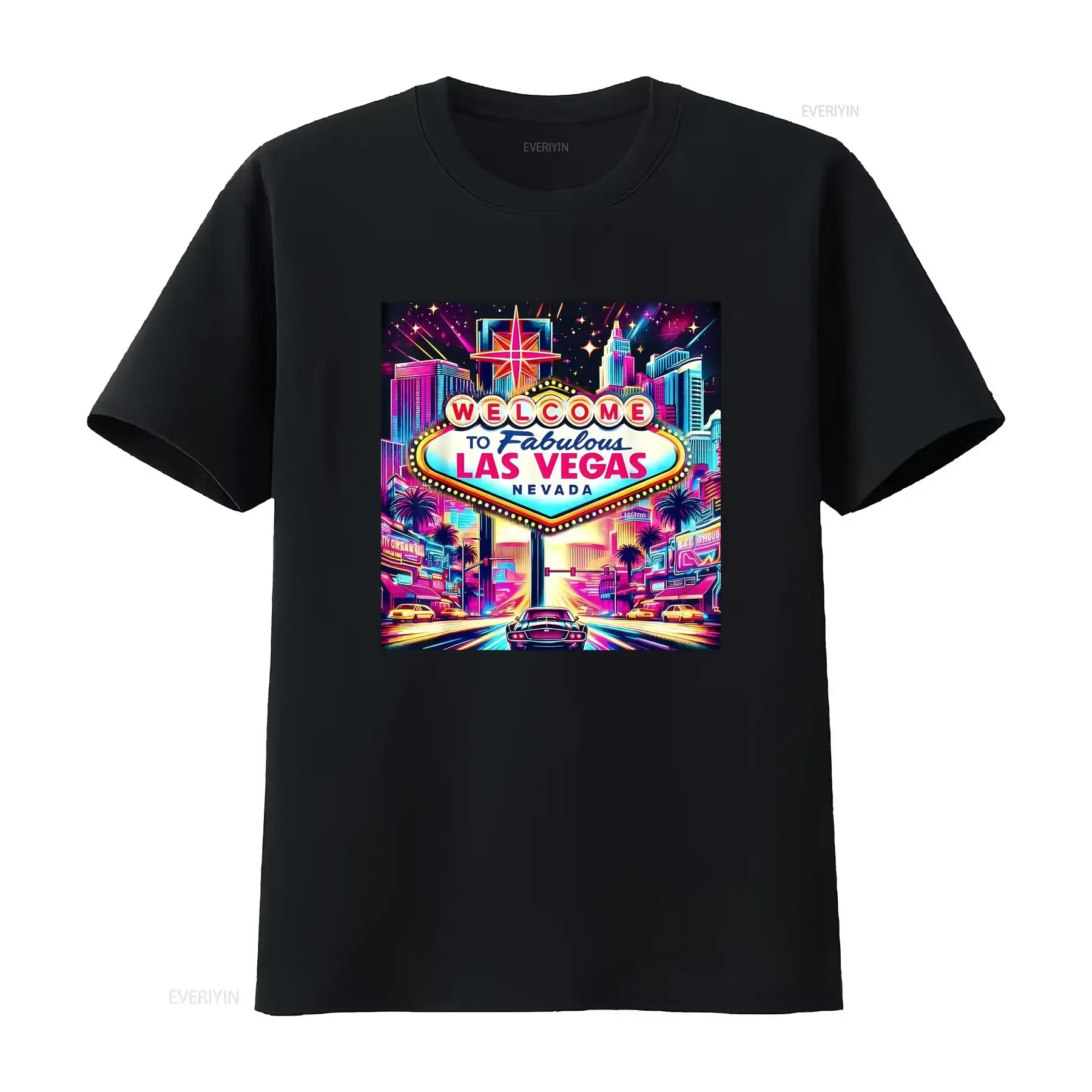 Las Vegas Nevada Design s Souvenir T Shirt vintage Washed fashion Slightly streetwear graphic Top For Everyday Wear Comfortable