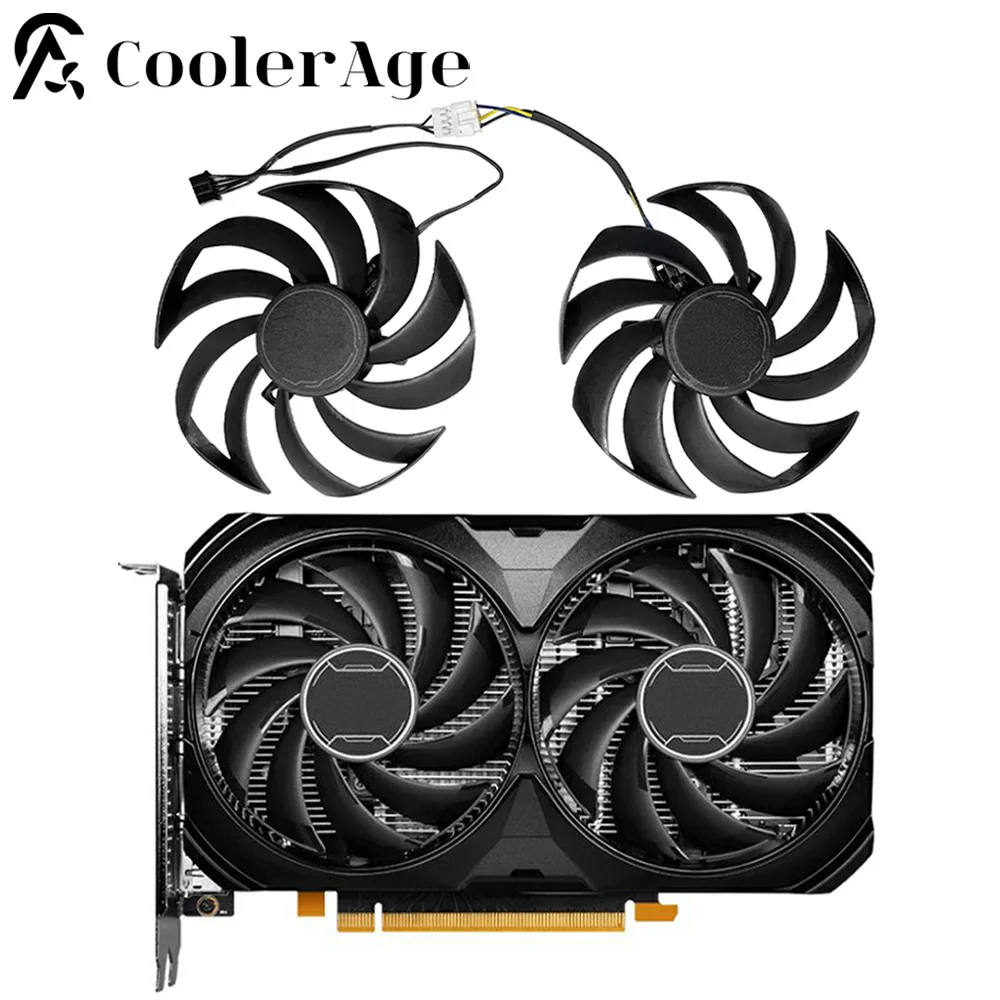 Video Card Fan For MSI RTX 4060 4060Ti 4070 VENTUS 2X 95MM PLD10010S12HH RTX4060 RTX4060Ti RTX4070 Graphics Card Replacement Fan