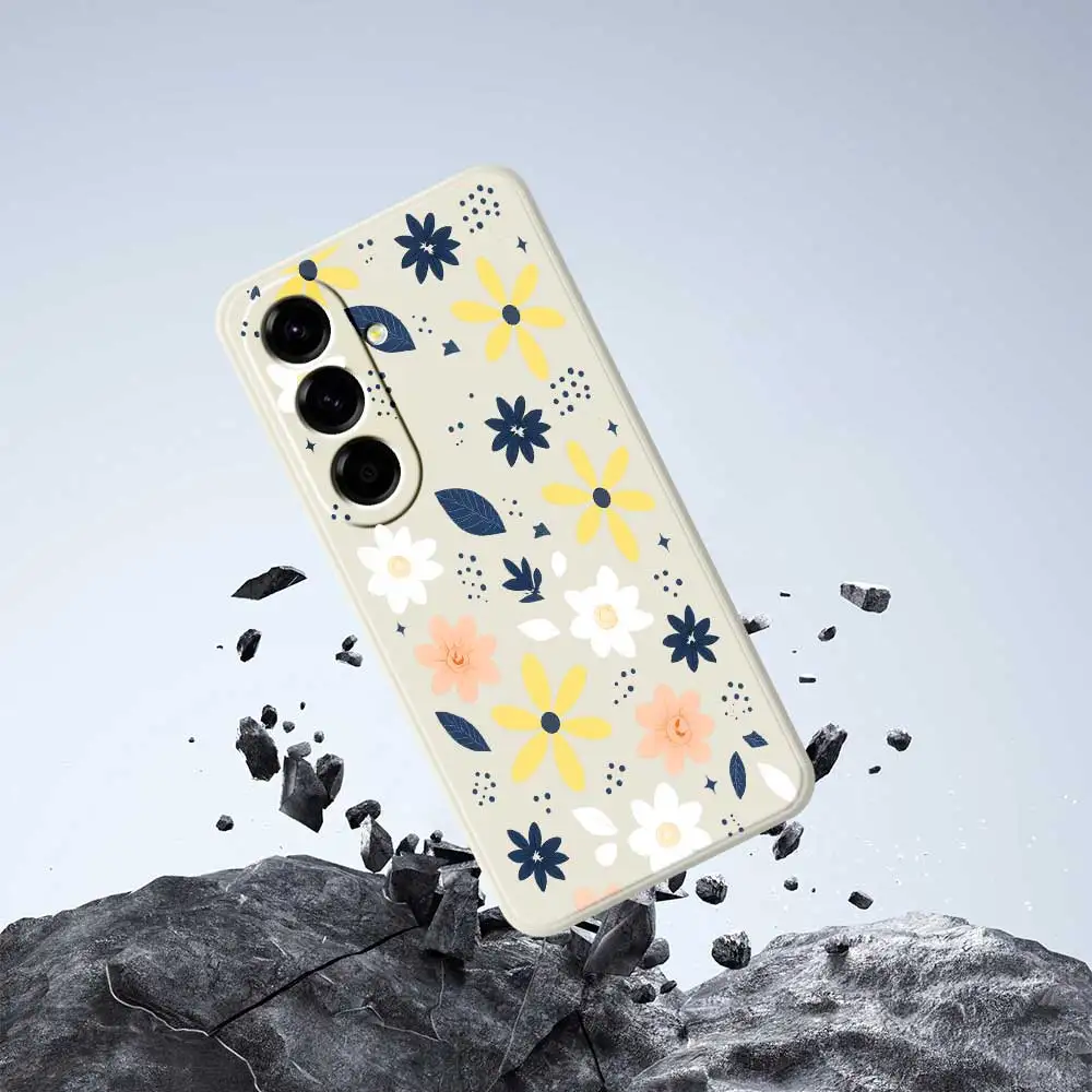 Чехол для телефона со свежим и нежным цветком для Samsung Galaxy A56 A32 A23 A22 5G A32 A23 4G A55 A54 A53 A52 A51 A35 A34 A31 Soft Cover