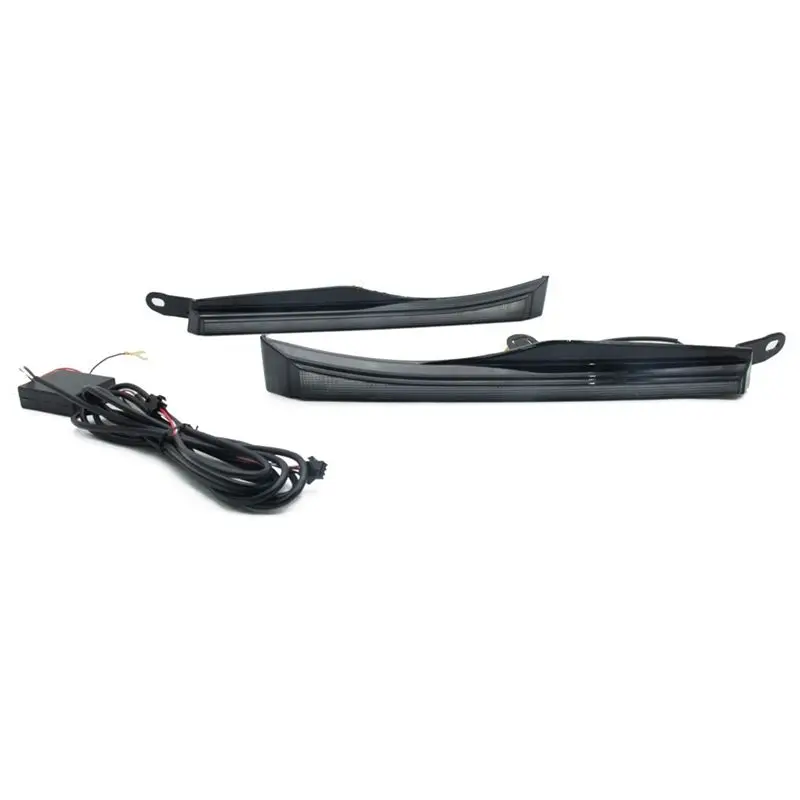 

Светодиодные дневные ходовые огни для Toyota Tacoma 2005-2011, противотуманные фары, белые DRL, янтарные аксессуары для указателей поворота