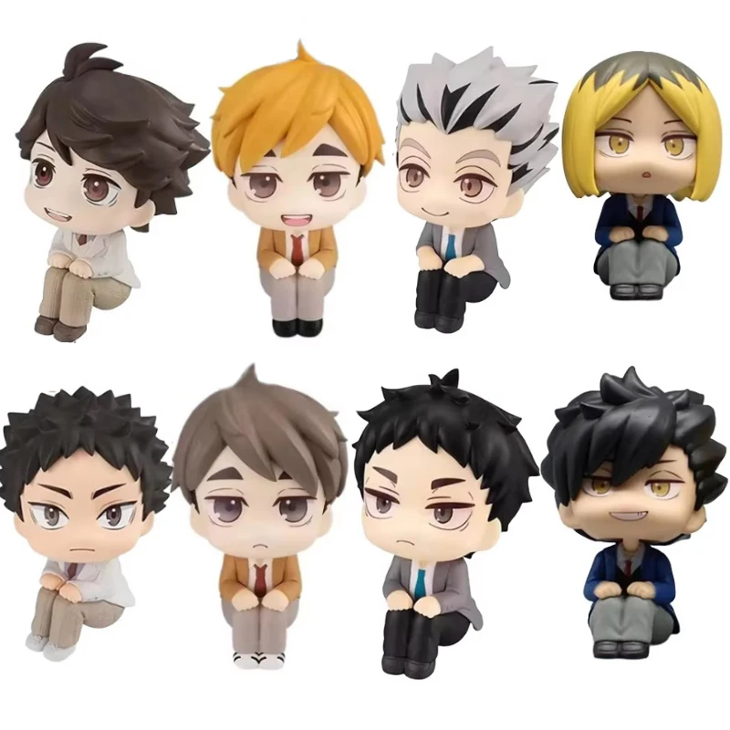 

Anime Kuroo Haikyuu Figure Series Kenma Lookup Figure Oikawa Tooru Action Figures Bokuto Movable Model Q-version 10cm PVC Toys
