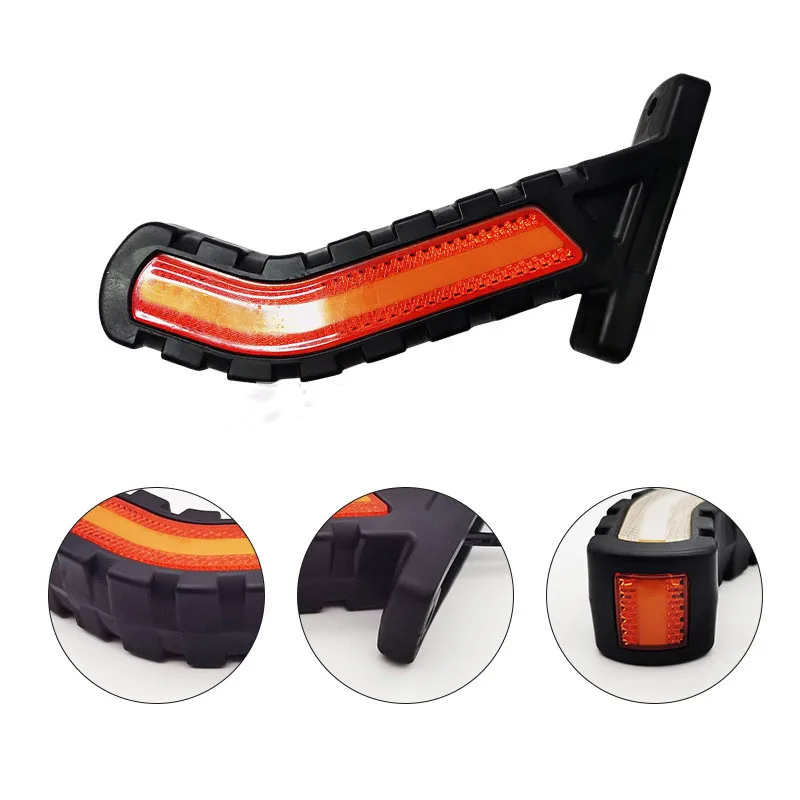 2X LED Side Marker Light 24V Trailer Truck Van Caravan Side Stalk Outline Lamp Elbow Indicator