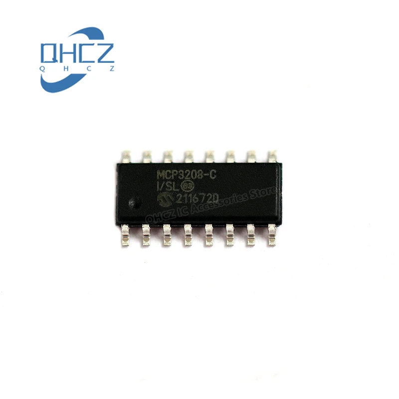 1pcs MCP3208-CI/SL MCP3208  SOIC-16 New Original Integrated circuit IC chip Microcontroller Chip In Stock