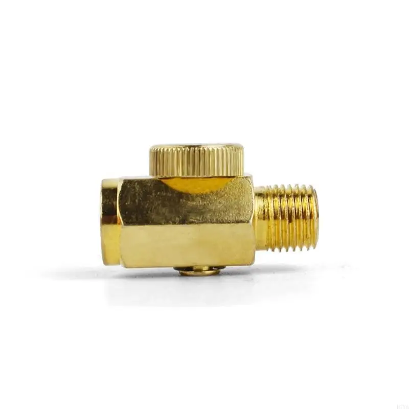 1/4 Inch Threaded Air Flows Control Valves with Copper Cores & Adjustable Knob Speed Controller Tool for Pneumatic Tool D7YA