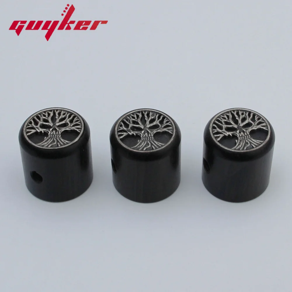 Tree Of Life Surface Potentiometer Knob Inner Diameter 6MM for Guitar Bass Accessories