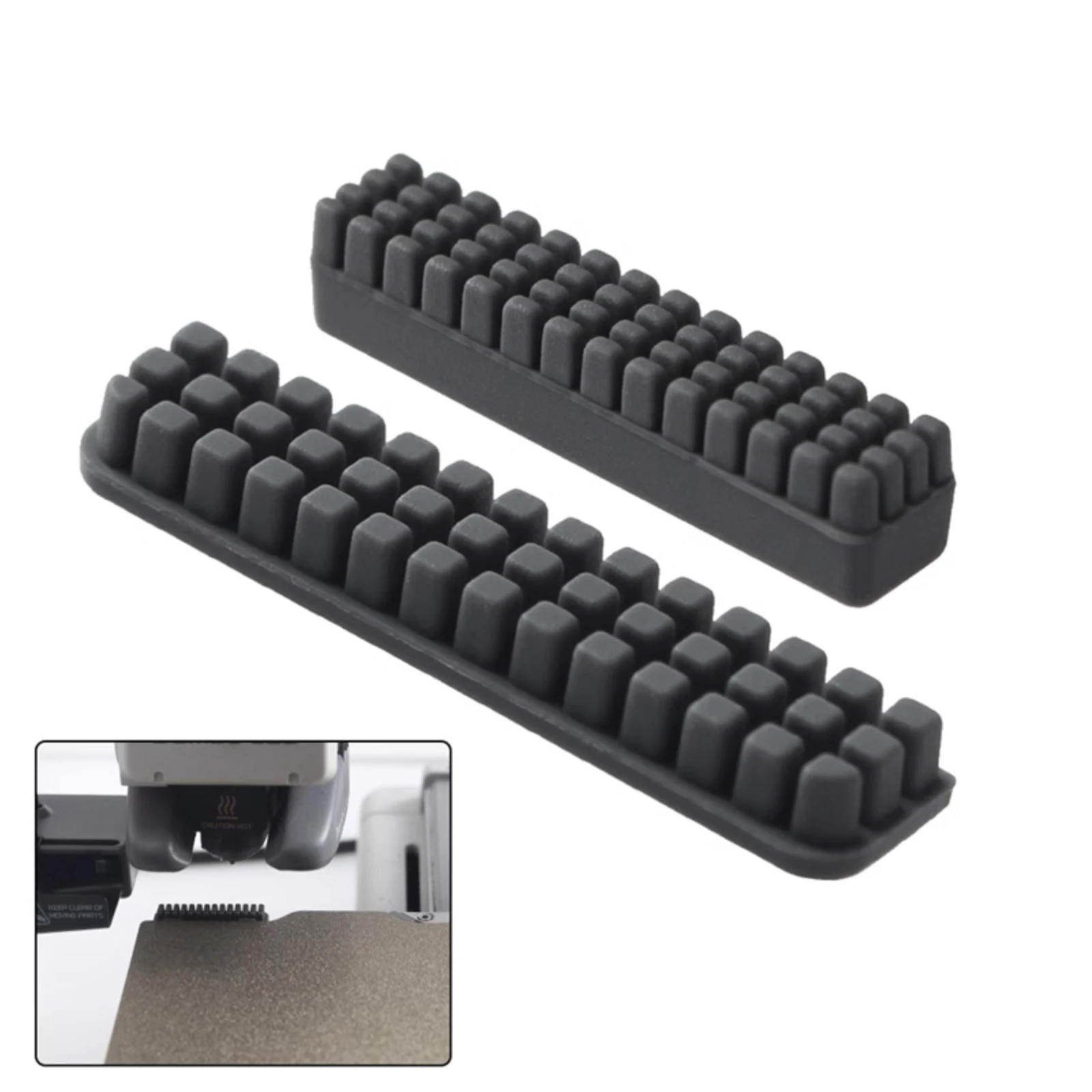 Für Bambu Lab A1/A1 Mini Düsenbürste Prusa XL Wischbürste Silikonbürste Heizbett-Montierte Reinigungsbürste für Bambulab 3D-Drucker – Detail 3