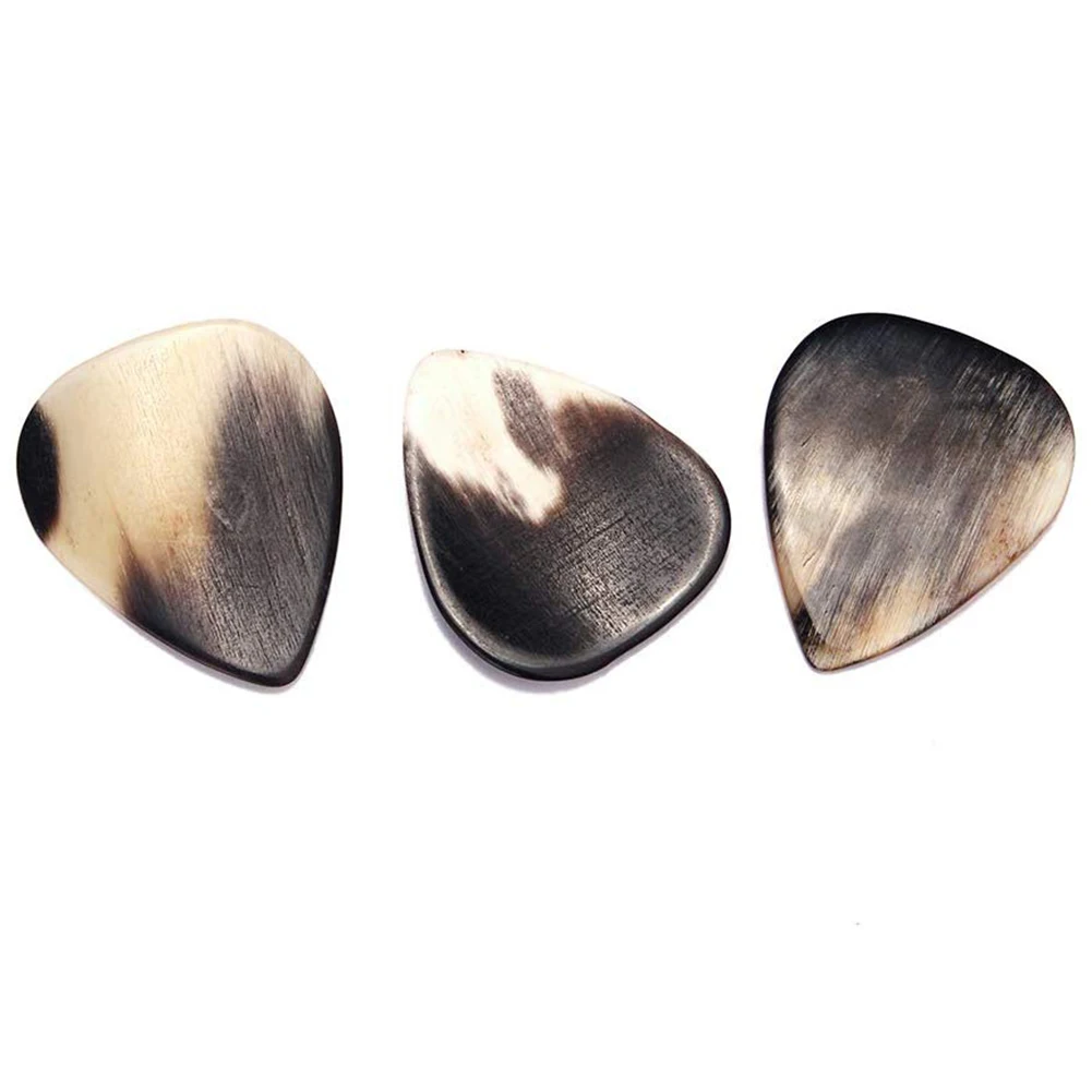 Guitar Natural Horn Picks Ukulele Acoustic Folk Guitar Bass Plectrum Thumb Picks Lightweight Portable Music Elements