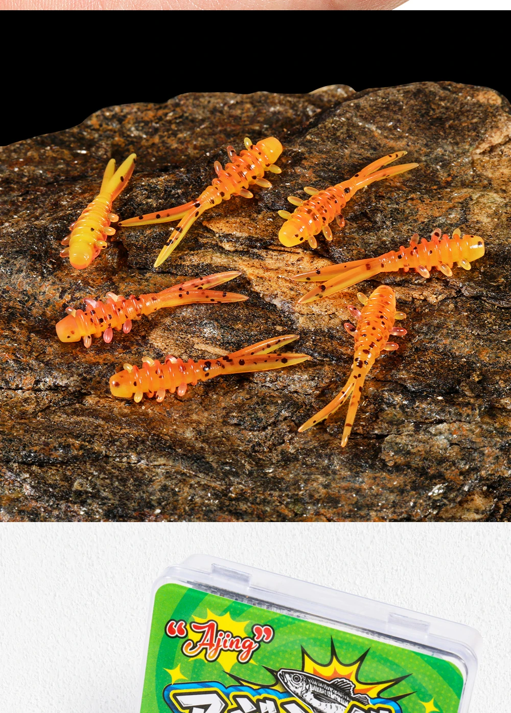 Palisander 25mm Micro Wurm Weiche Angeln Köder TPR Schwimmende Silikon Kunststoff Swimbait Softbait Für Fang Pferd Makrele 20 teile/schachtel – Detail 5