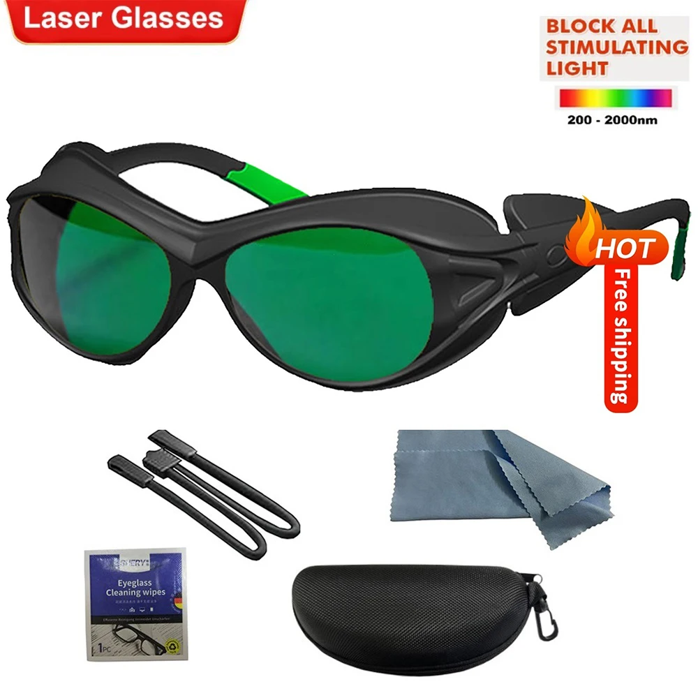 

Laser Safety Lenses Goggles Protective Glasses Eyewear 200-2000nm Lasers Hair Removal IPL ND YAG Infrared X-Ray Eye Protection