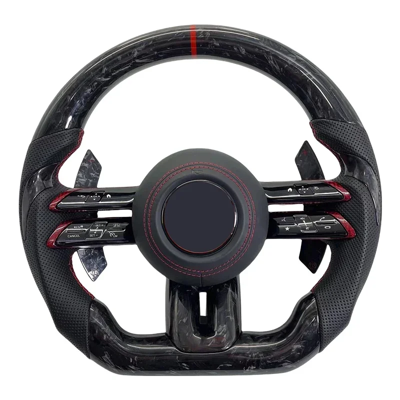 

High-End Forged Carbon Fiber Steering Wheel - Seamless Installation & Factory Quality (Fit Most Mercedes)