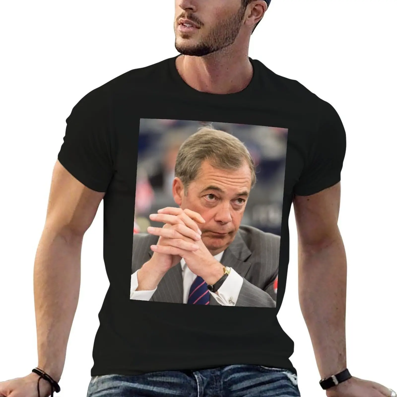 

Nigel Farage | Brexit Party | EUREF | Brexit EU Parliament T-Shirt man t shirts for men casual man t shirts cotton T-Shirt