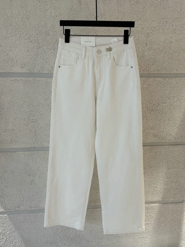 

Loose Women's Jeans High Waist Wide Leg Love Heart Lettering Casual Spring 2026 Korean Style Straight Cut Natural Waist