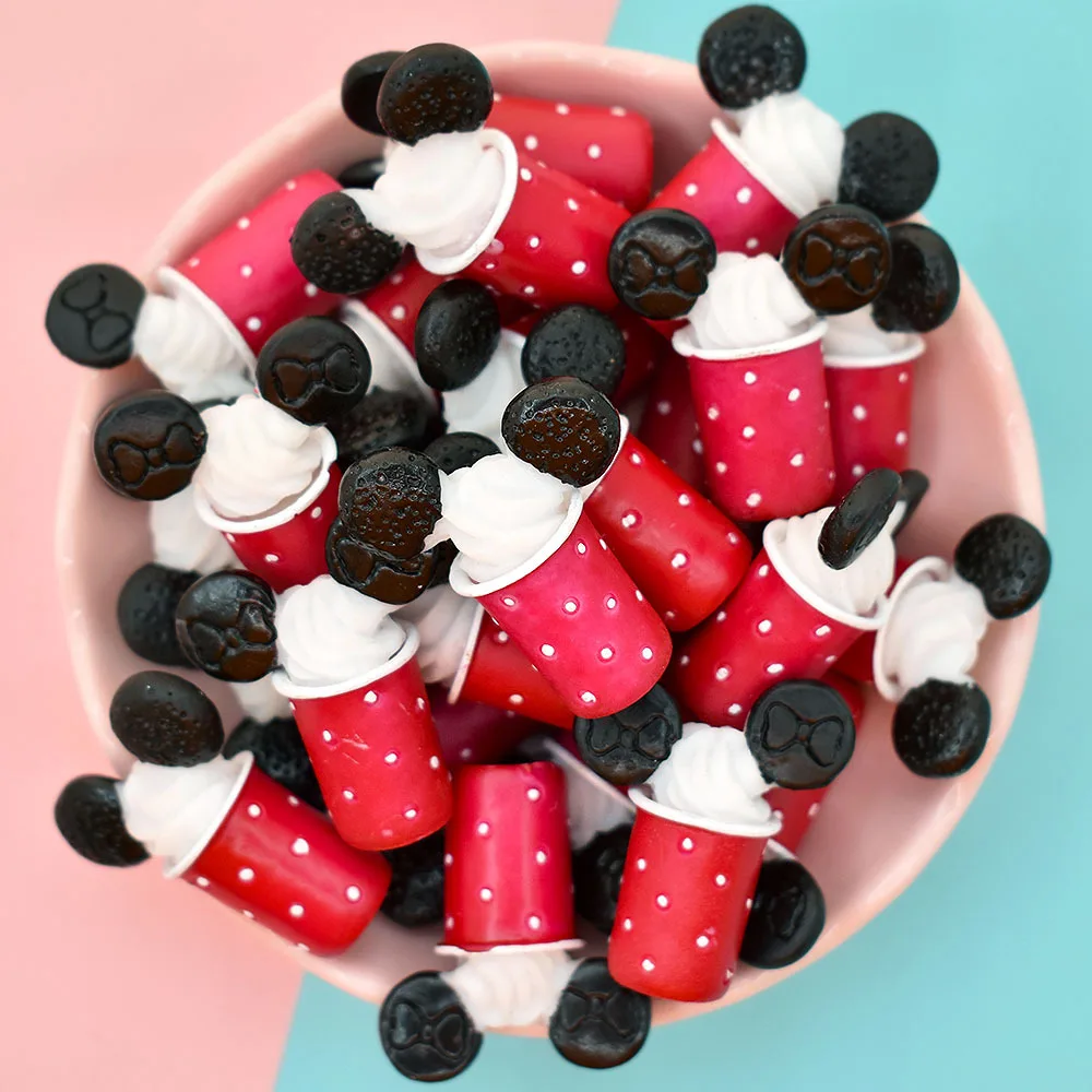 

10pcs Resin Kawaii Ice Cream Cup Miniatures Scrapbooking Accessories Flatback Charms Mini Figures Crafts Cabochon Diy Decoration