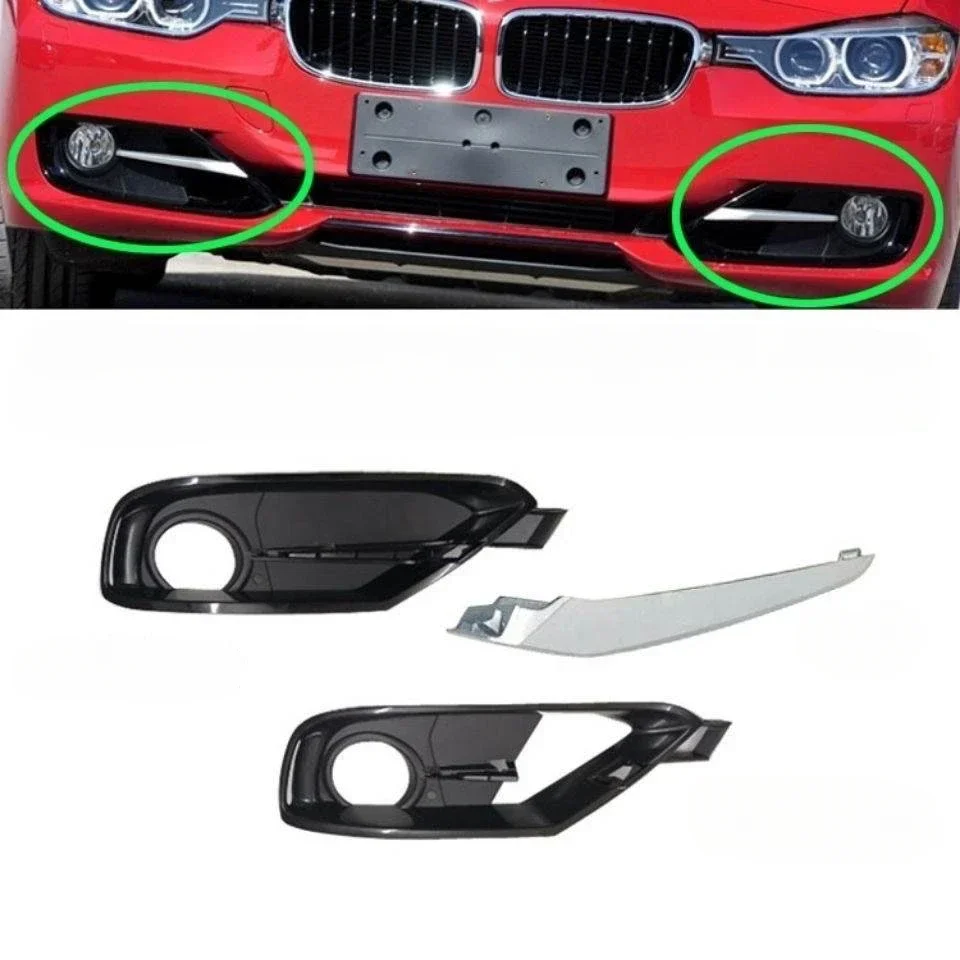 

Front Bumper Fog Light Lamp Grille Covers Trim for BMW 3 Series F30 F31 316i 318i 320i 325i 328i 2012-2015