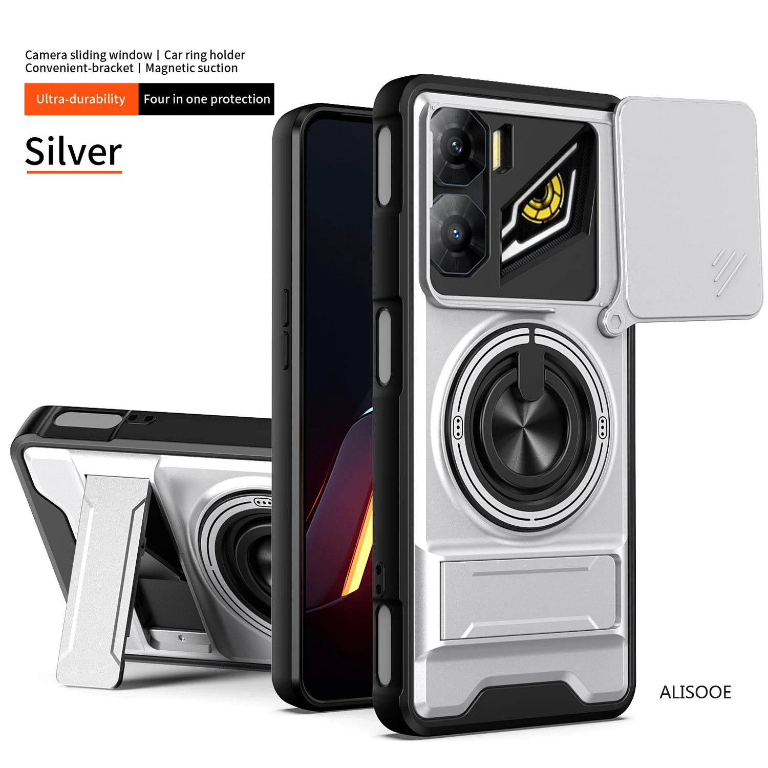 Funda für Nubia Neo 3 5G Fall Drehbare Rutsche Kamera Schutz Ring Stehen Stoßfest Abdeckung Capa Funda – Detail 20