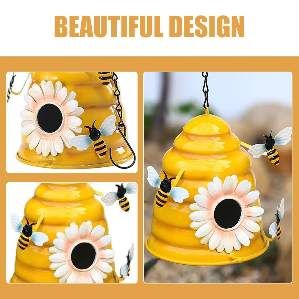 

Outdoor Bird House Durable Warm Winter Cozy Nest nament for Parrots Garden Decoration Park nament Iron Craft Bird Cage Pet