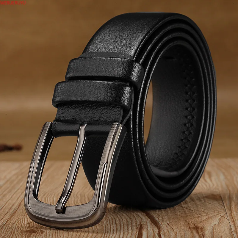 

New Mens Belts Jeans Clothing Accessories Korean Business Casual Imitation Leather Metal Buckle Adult Luxury Belt for Men 2024