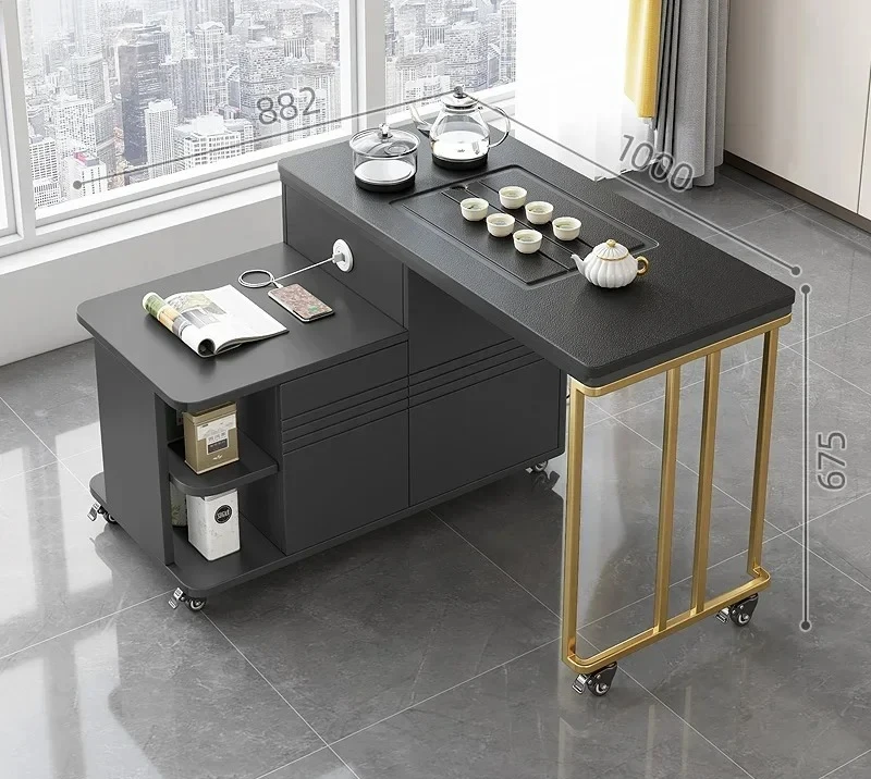 Y Firestone Kung Fu Tea Table Tea Table Simple Balcony Rotating Small Tea Table Household
