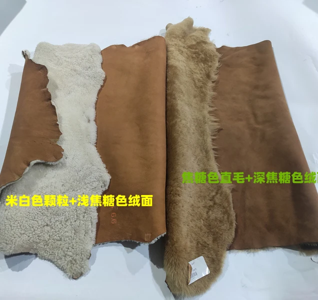 whole pcs natual leather fur sheepskin handmade genuine leather for fur coats hat,shoes etc