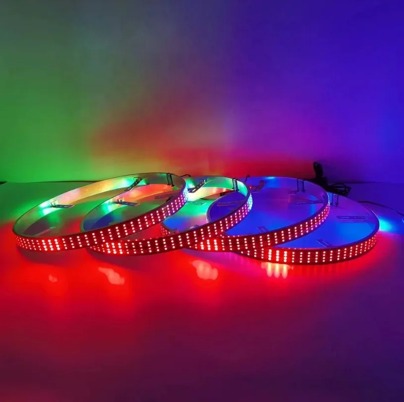 KSS 四列 LED ホイール リング 17 インチ RGB チェイシング カー リム ライト キット トラック ピックアップ用