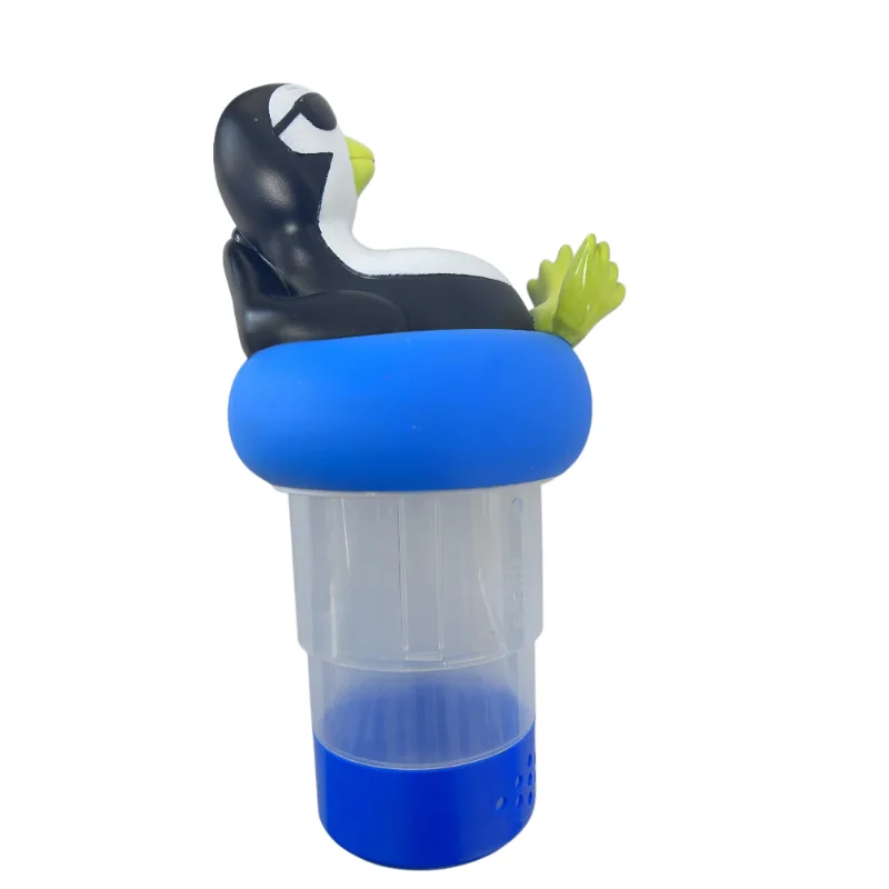 Penguin Floating Pool Chlorine Dispenser, Fits 1 and 3 Inch Tablets for Large and Small Pools, Hot Tub, Spa view 5