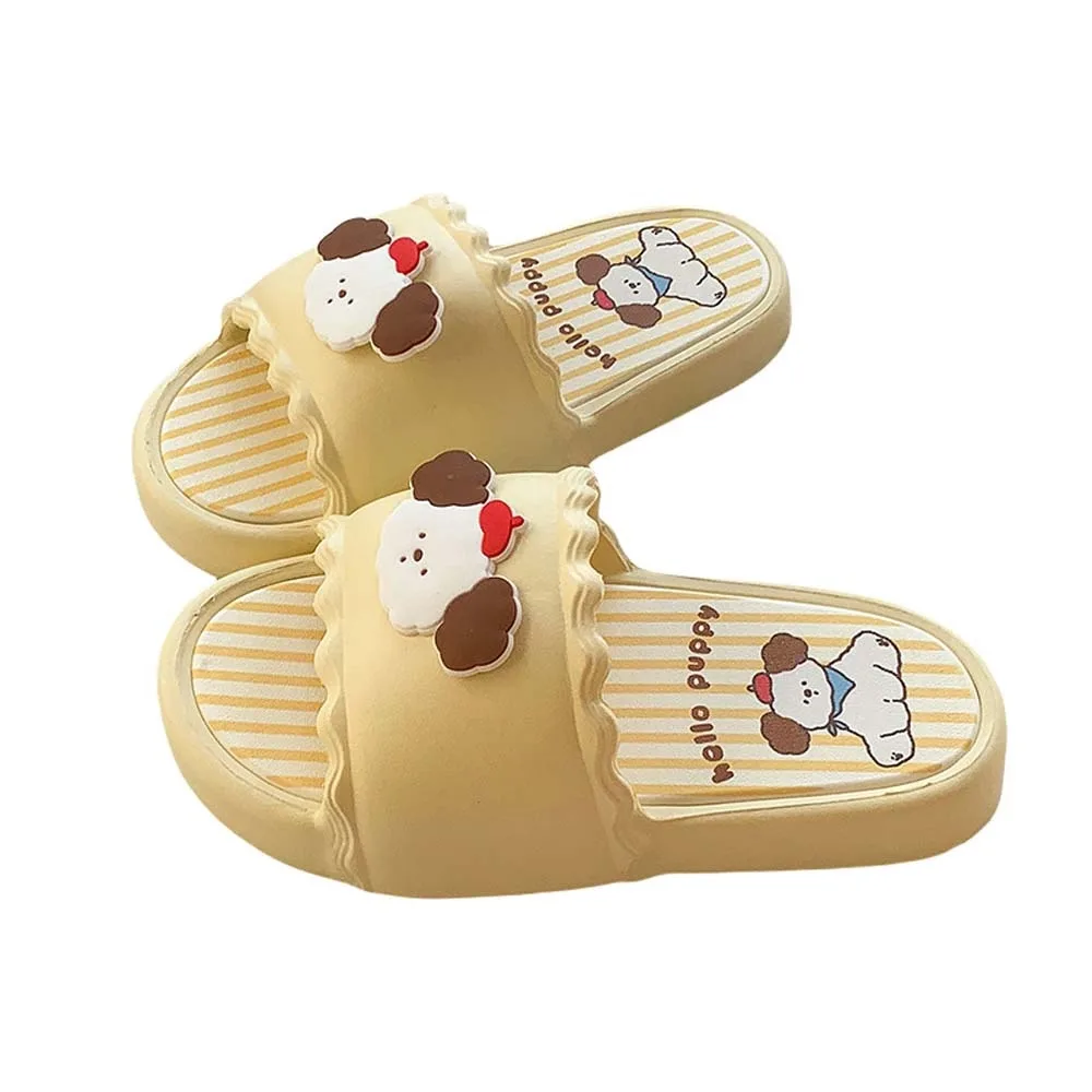 

Outer Wear Shoes Y2K Puppy Slippers Thick Soled Platform Women Cartoon Slippers Anti Slip Cartoon Dog Thick Slides Sandals