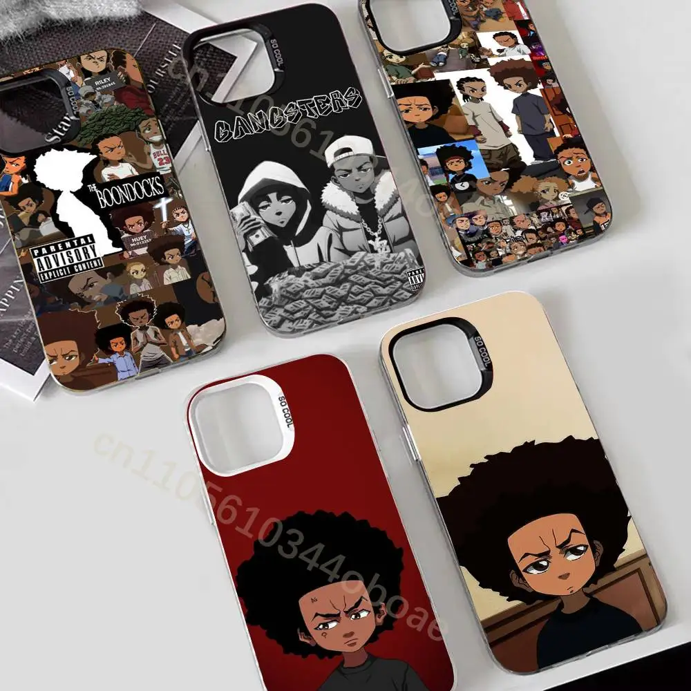 The B-Boondocks Riley Huey Phone Case For iPhone 17,16,15,14,13,12,11,Pro,Max,Plus Shockproof Cover