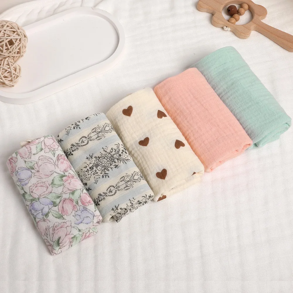 New 4-Layer Pure Cotton Cotton Washcloth Soft Gauze Cotton Square Towels Towels Absorbent Newborn Burp Cloth