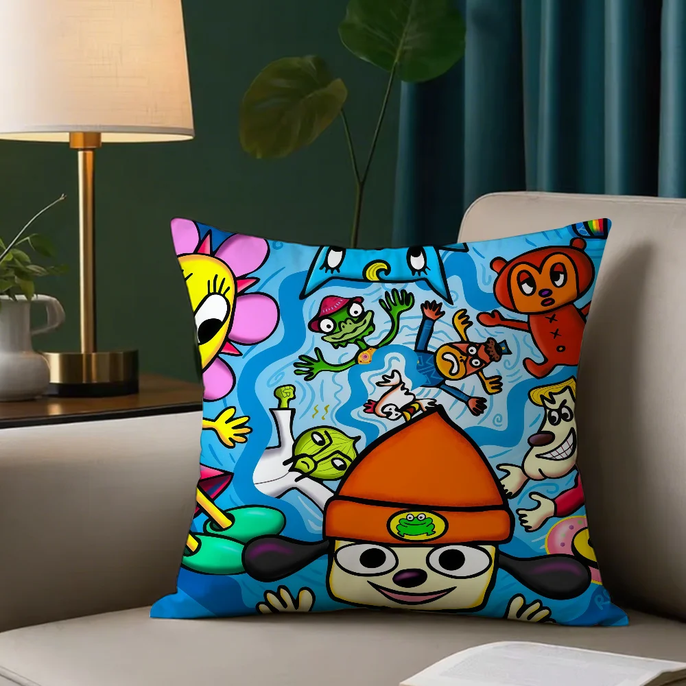 Game P-PaRappa The R-Rapper cushion cover Anti-dustmite Sofa Cushion Decorative Office Cover Lounge Area Indoor & Outdoor Use