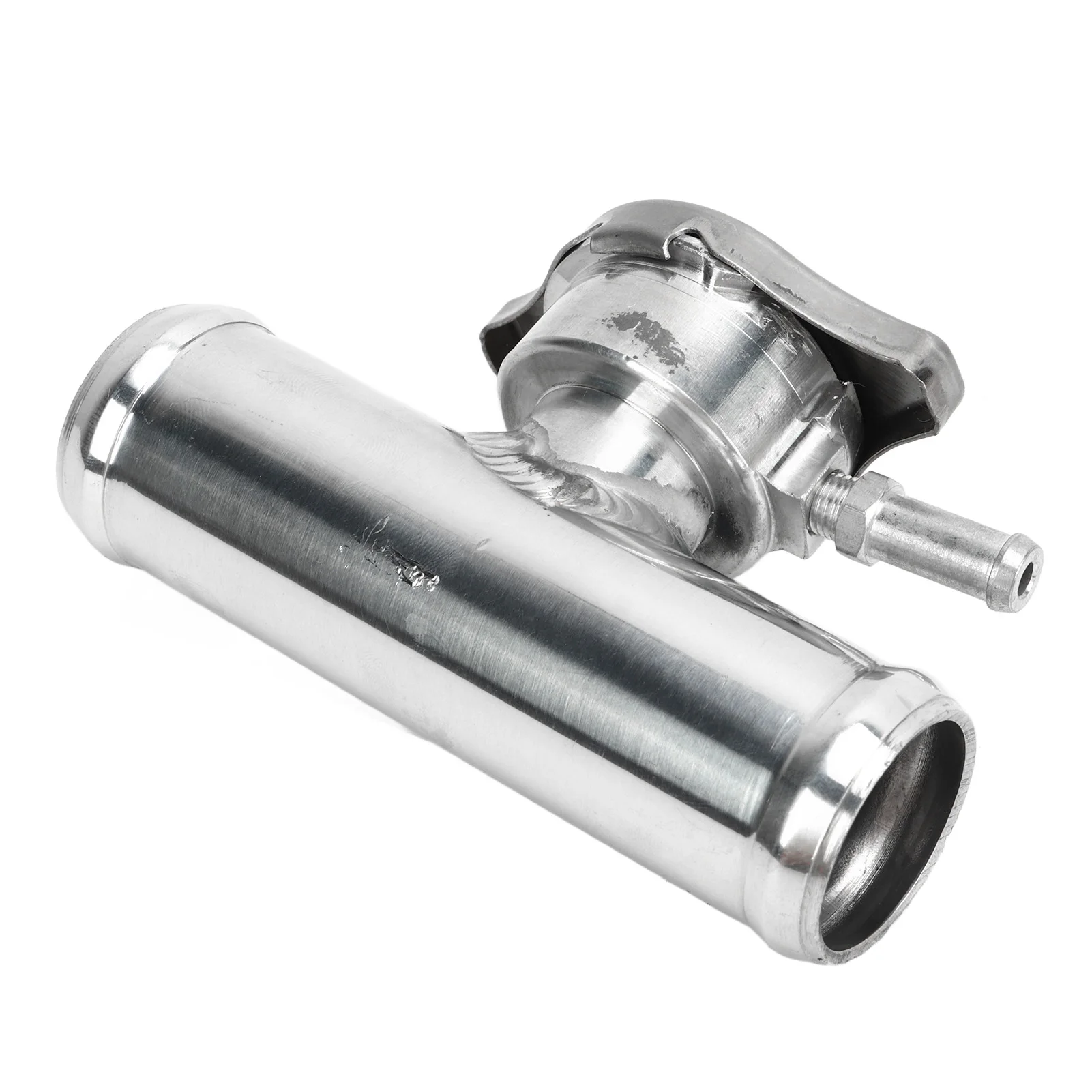 16PSI 캡이 있는 인라인 라디에이터 호스 필러 넥 32mm 1-1/4in OD T6061 자동차용 알루미늄 광택 표면