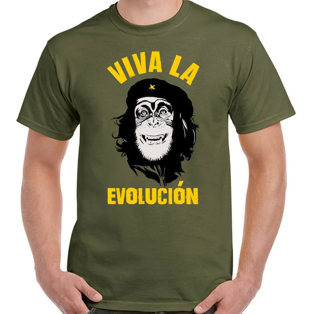 CHE GUEVARA T-SHIRT Monkey Chimp Chimpanzee Revolution Atheist Atheism Anarchism