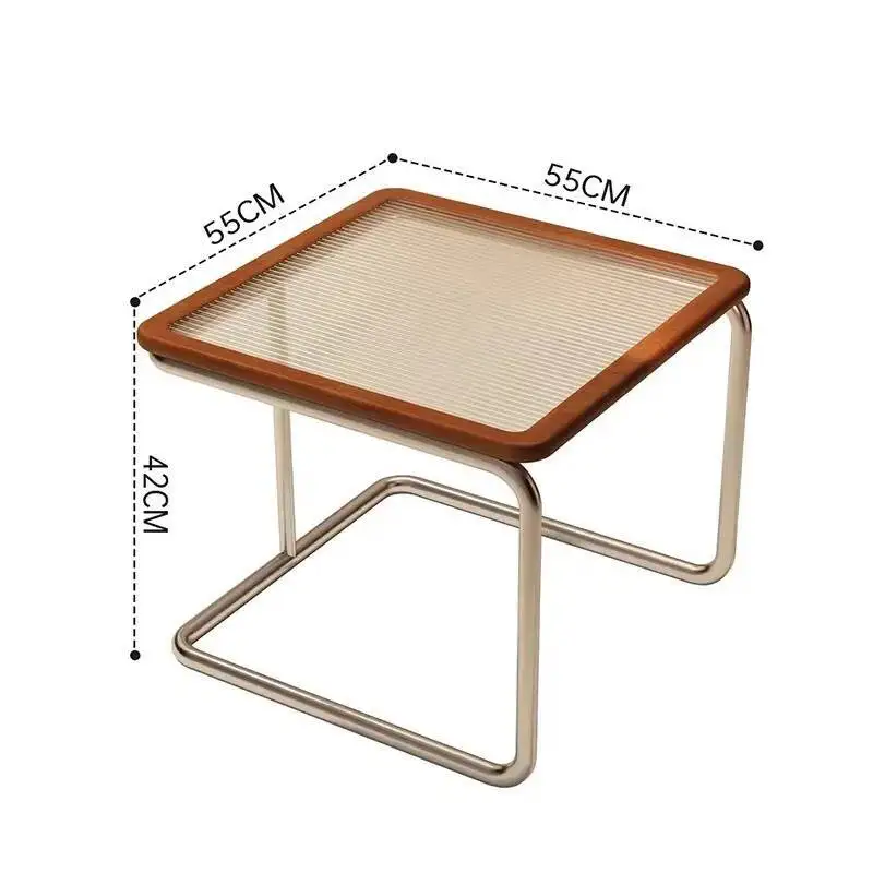 

Table Luxury Metal Square Side Design Aesthetic Luxury Coffee Tables Unique Simple Table Basse De Salon Living Room Furniture